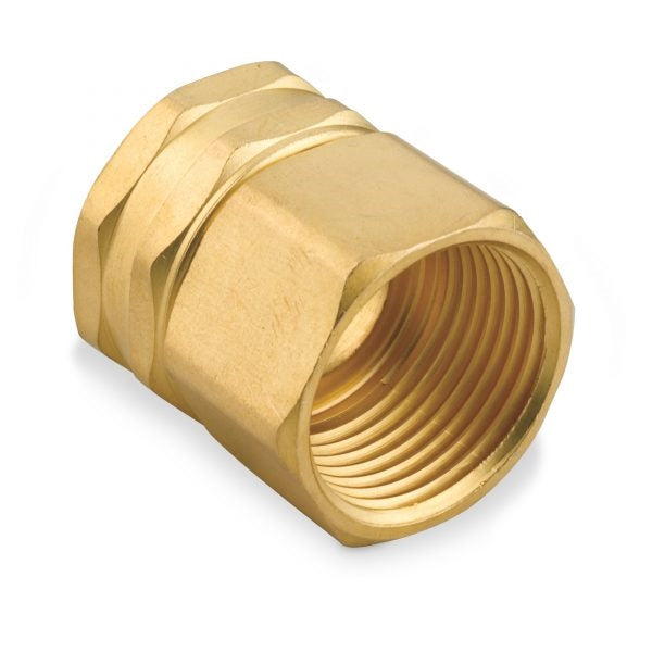 Gilmour 805574-1001 Hose Adapter, 1/2 x 3/4 in, FNPT x FNH, Brass, For: Garden Hose