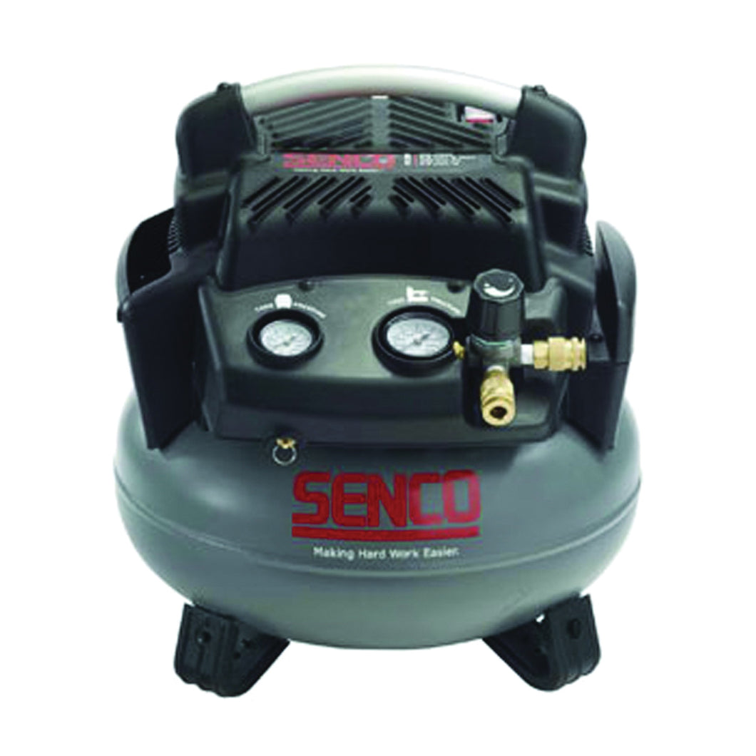 SENCO PC1280 Air Compressor, 6 gal Tank, 1.5 hp, 115 V, 150 psi Pressure, 2.8 scfm Air