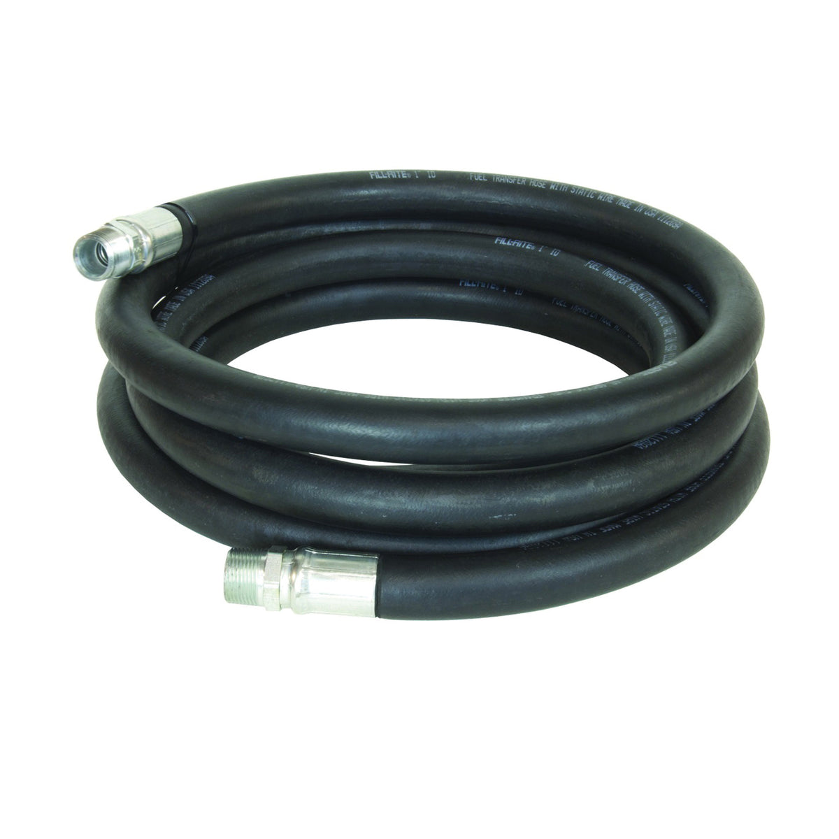 Fill-Rite FRH10020 Fuel Transfer Hose Male, 20 ft L, Neoprene, Black