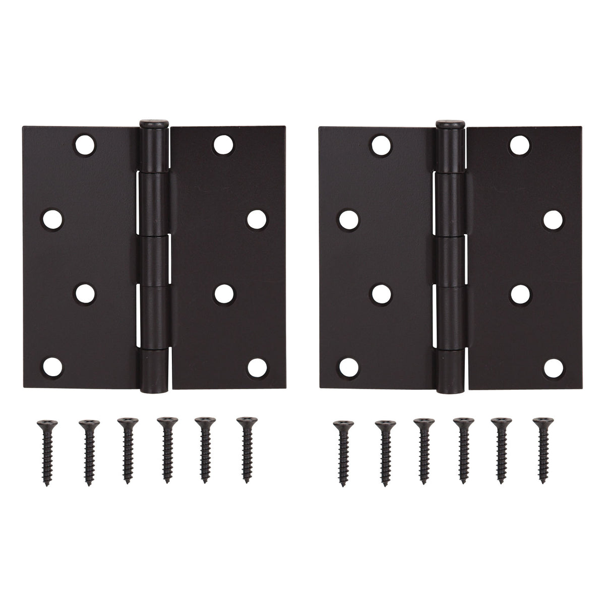 ProSource BH-502ORB-PS Square Corner Door Hinge, Steel, Oil-Rubbed Bronze, Loose Pin, 180 deg Range of Motion