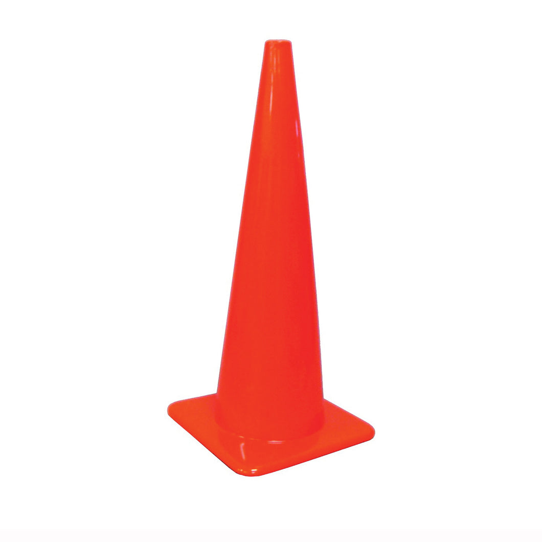 HY-KO SC-36 Traffic Safety Cone, 36 in H Cone, Vinyl Cone, Fluorescent Orange Cone