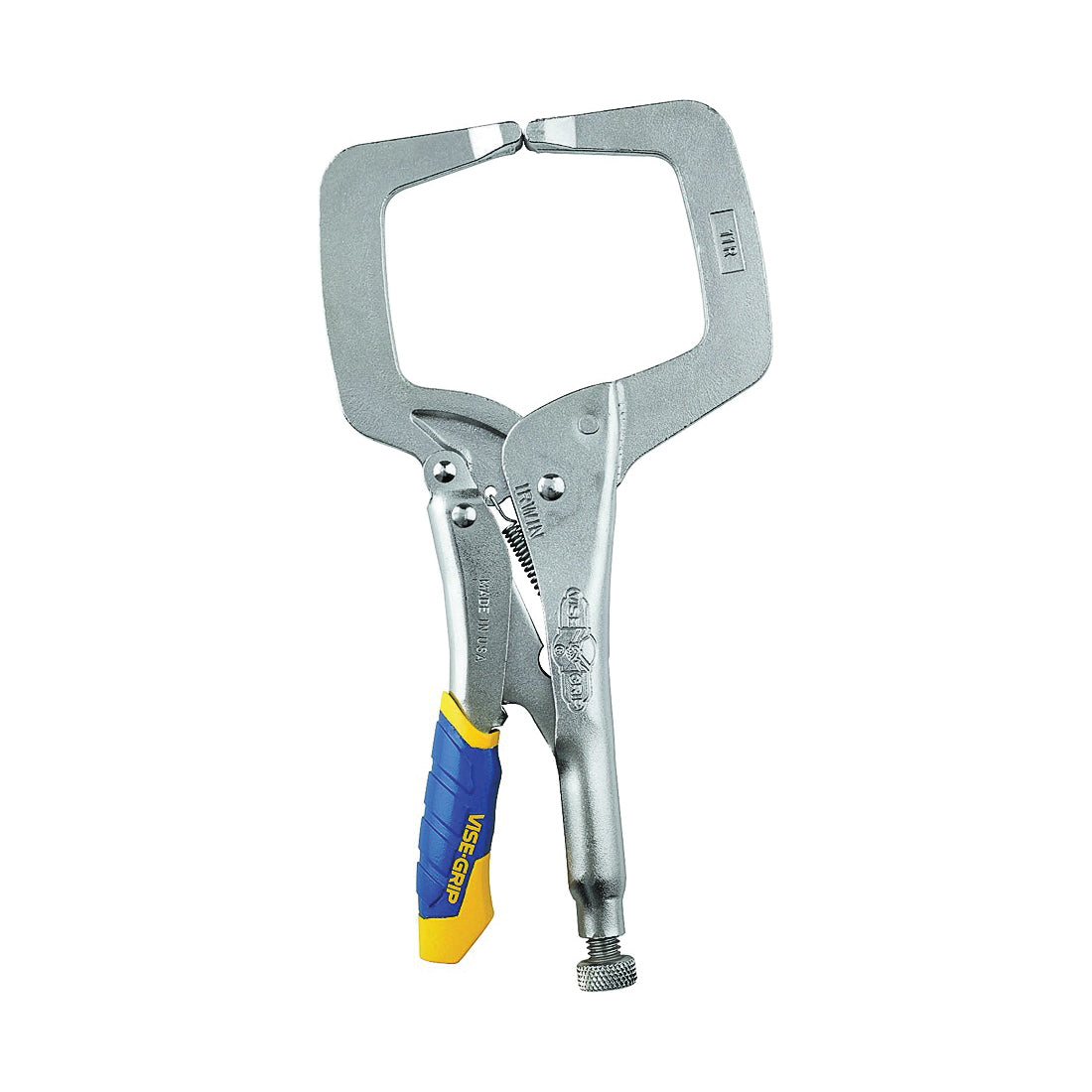 IRWIN 19T C-Clamp, 2500 lb Clamping, 3-3/8 in Max Opening Size, 2-5/8 in D Throat, Steel Body