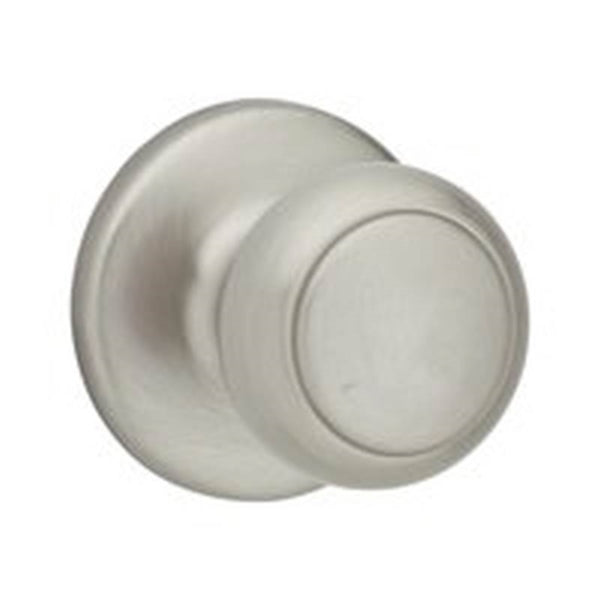 Kwikset 200CV 15 RCAL RCS Door Knob, Satin Nickel, 1-3/8 to 1-3/4 in Thick Door, 2-1/4 in Strike