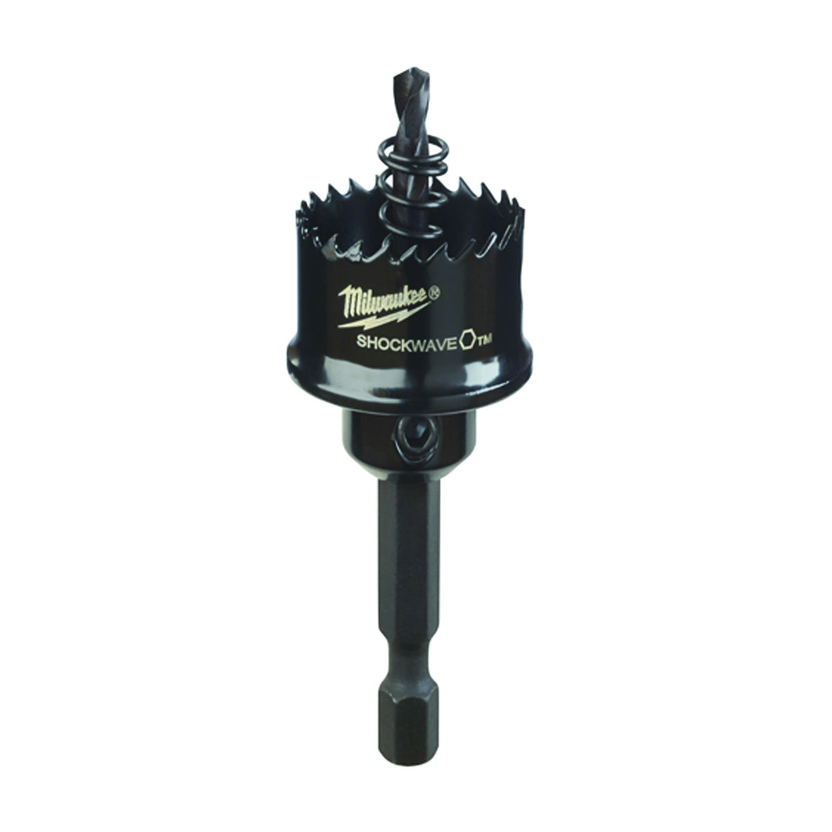 Milwaukee 49-56-9815 Hole Saw, 1 in Dia, 1/2 in D Cutting, 1/4 in Arbor, 8 TPI, HSS Cutting Edge