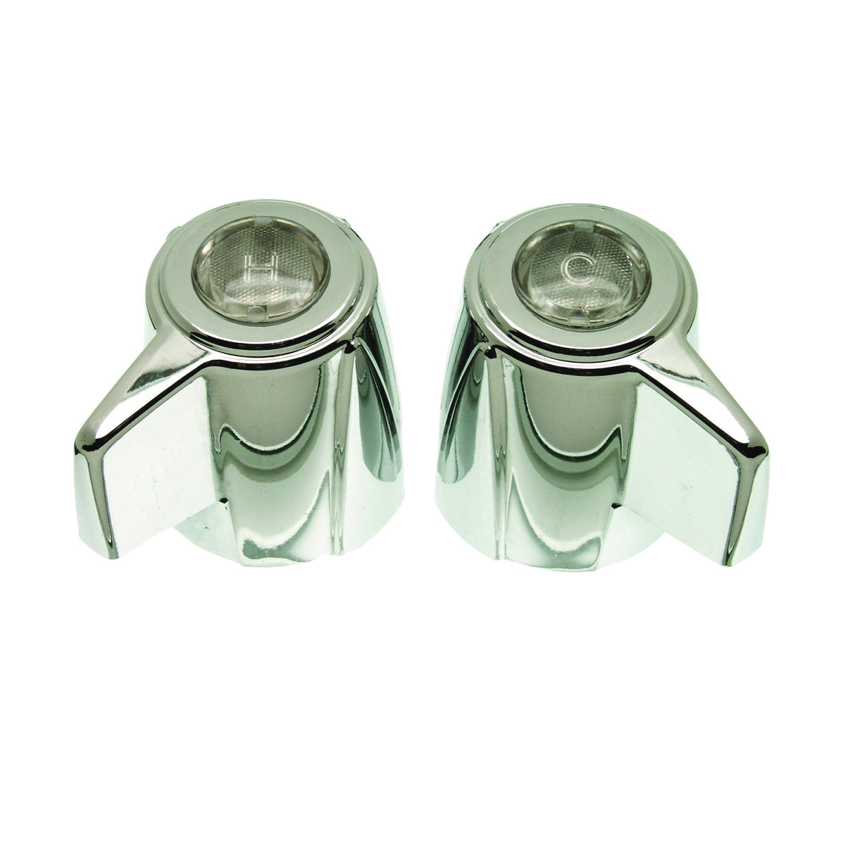 Danco 88048 Faucet Handle, Zinc, Chrome Plated, For: Delux Two Handle Kitchen, Lavatory and Bath Faucets