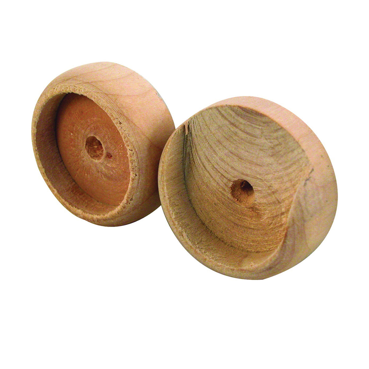 Prime-Line N 6794 Closet Pole Socket, Wood, Unfinished