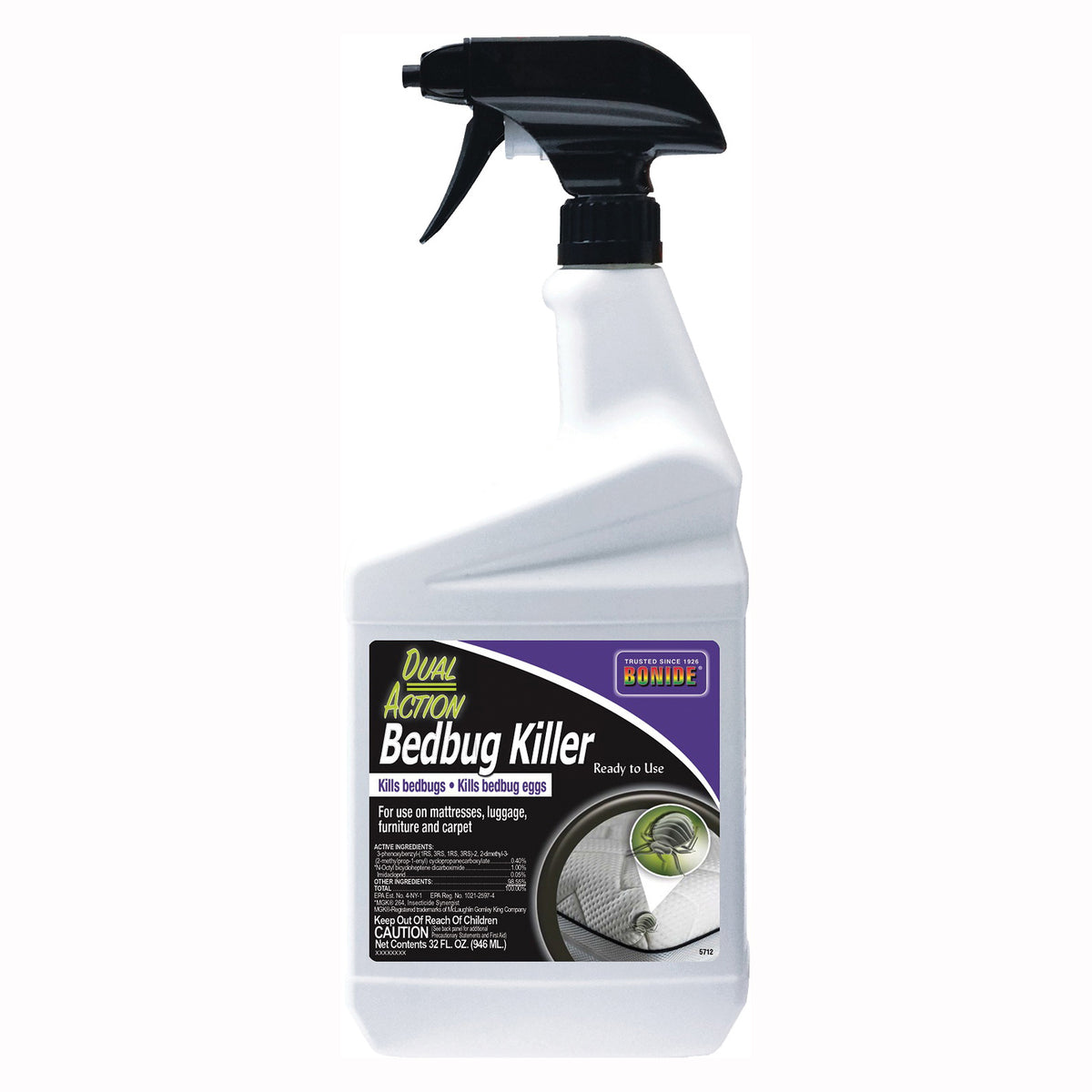 Bonide 5712 Bedbug Killer, Liquid, Spray Application, 12 qt