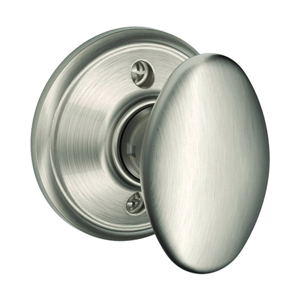 Schlage Siena Series F170 SIE 619 Dummy Door Knob with Wakefield Trim, Satin Nickel