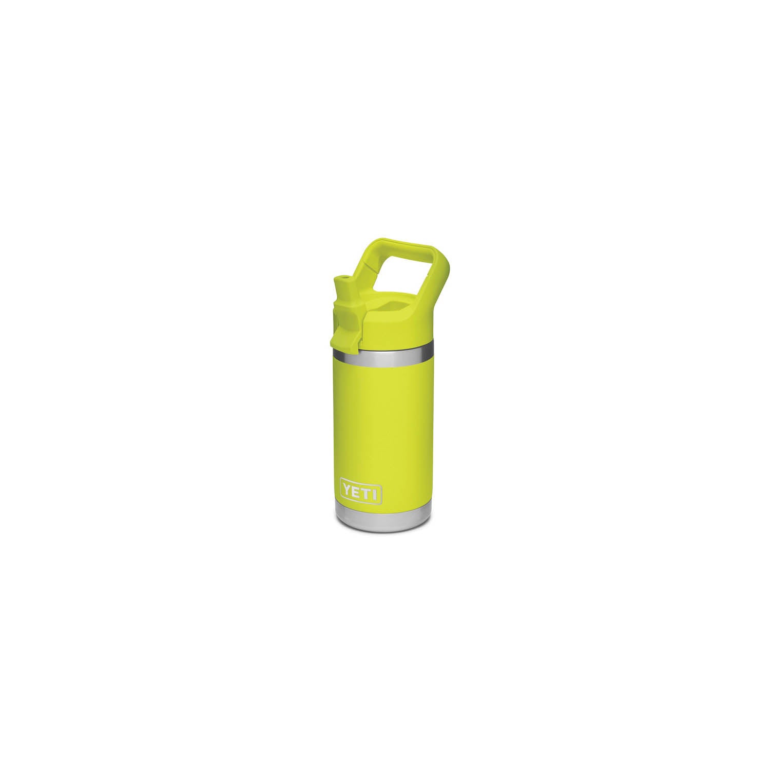 YETI Rambler Jr 21071500180 Bottle with Straw Cap, 12 oz Capacity, Stainless Steel, Chartreuse