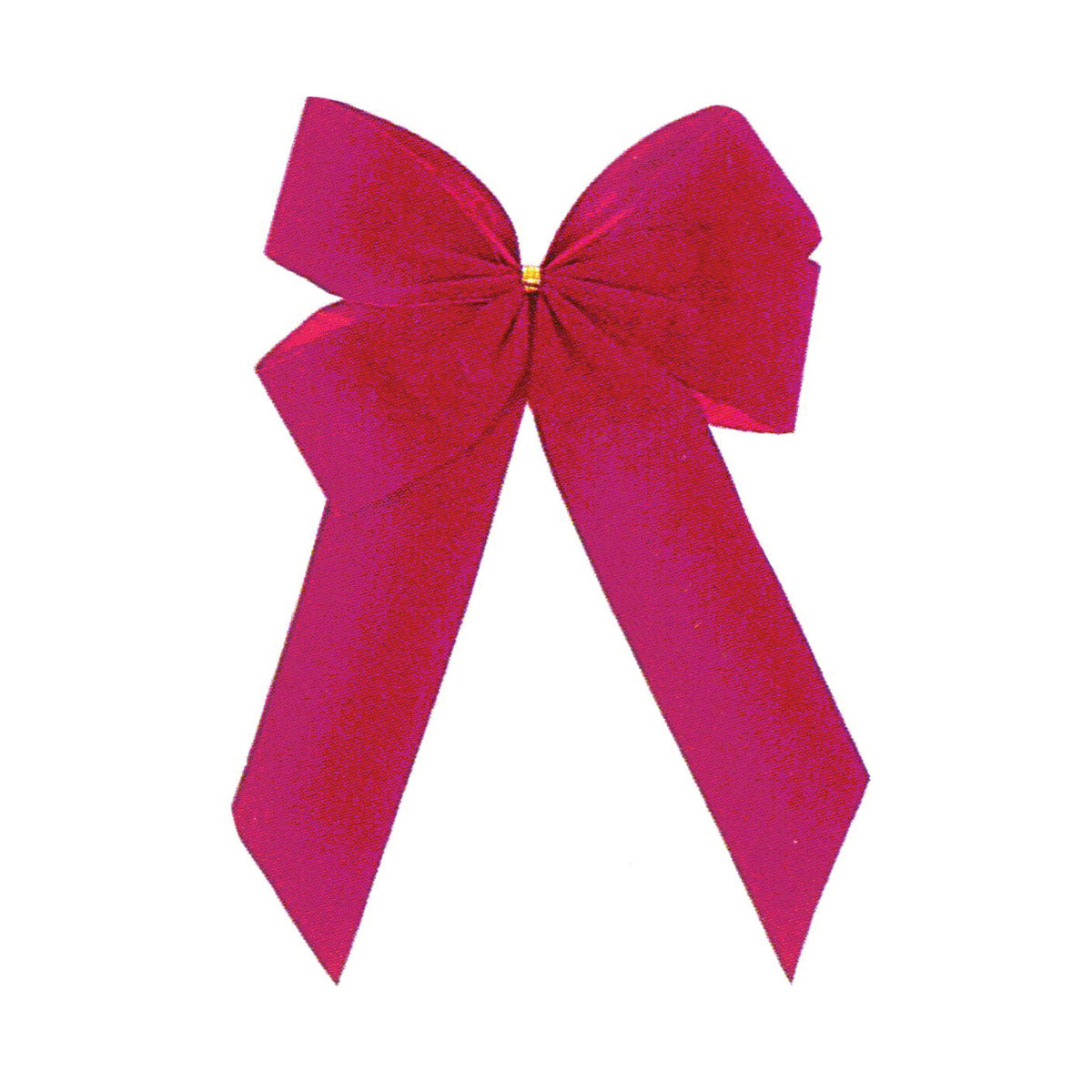 Holidaytrims 7970 Outdoor Bow, 1 in H, Velvet, Red