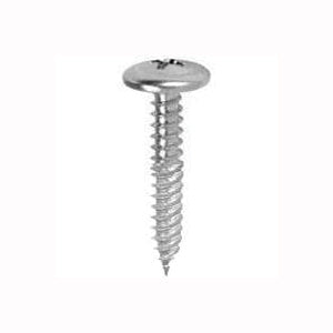 Teks 21512 Lath Screw, #8 Thread, Truss Head, Phillips Drive, Sharp Point, Steel, Zinc, 140 PK