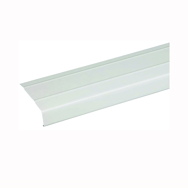 Amerimax 77106 Fascia Trim, 12 ft L, 4 in W, 0.0175 Gauge, Aluminum, White, Enamel