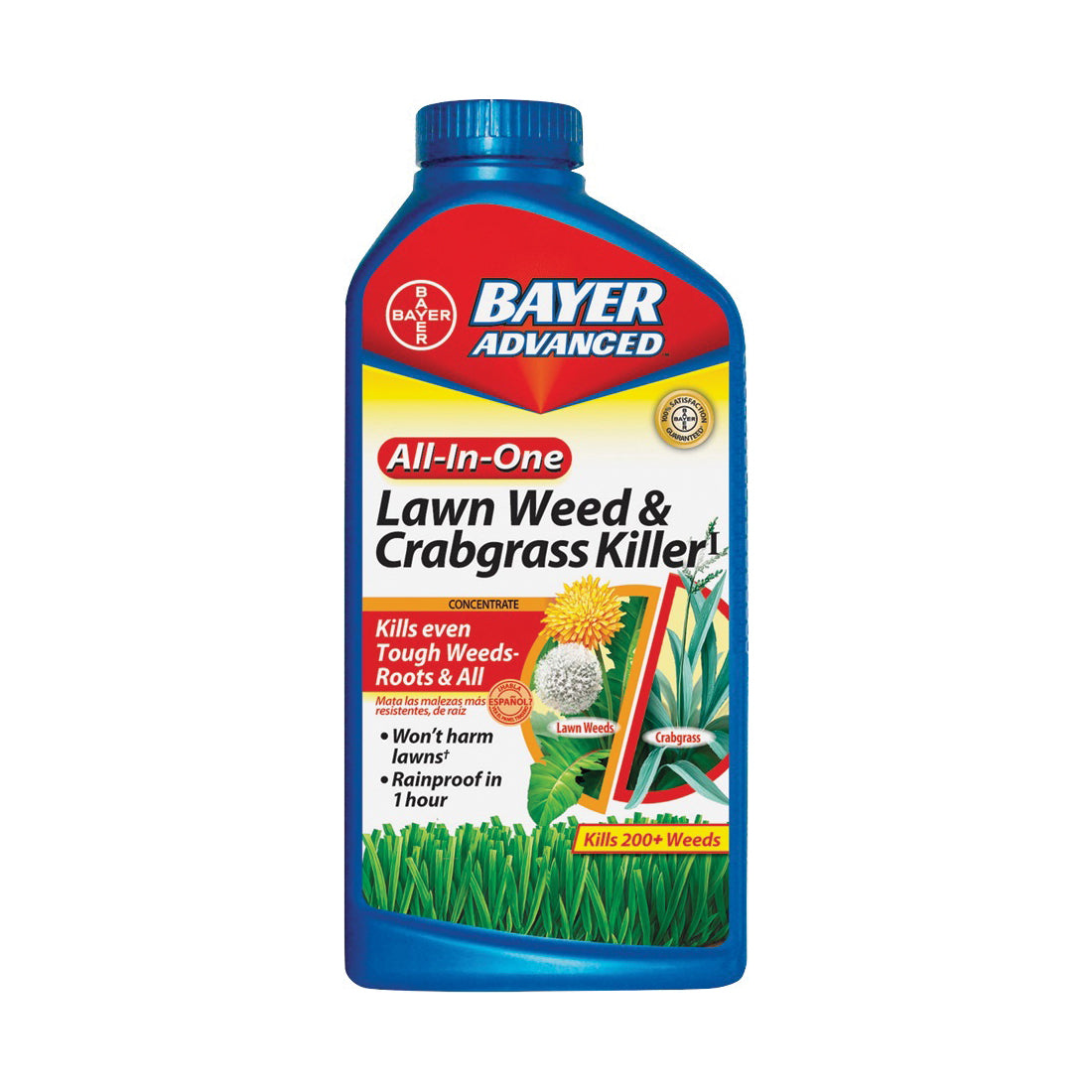 BioAdvanced 704140Q Crabgrass and Weed Killer, Liquid, Brown/Red, 32 oz Bottle