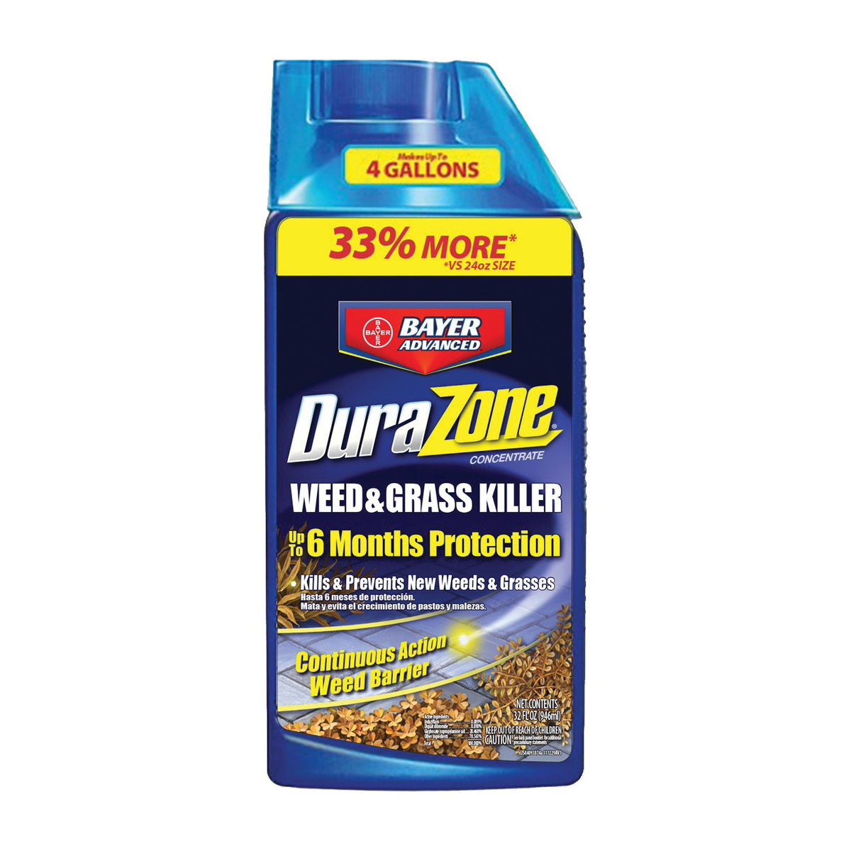 BioAdvanced DuraZone 704330A Grass and Weed Killer, Liquid, Pink/White, 32 oz