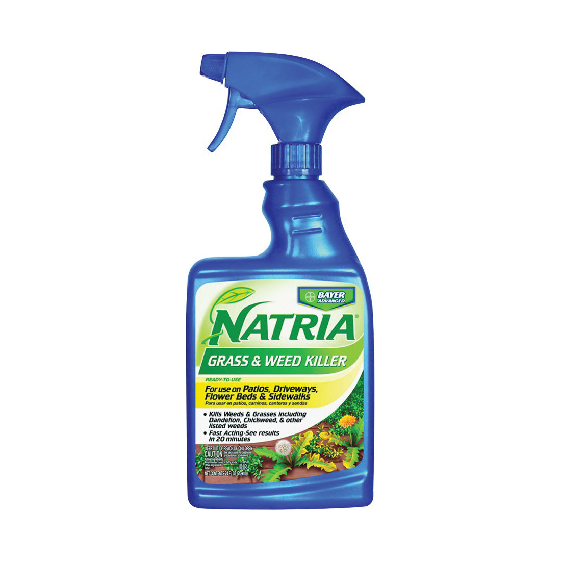 NATRIA 706170A Weed and Grass Killer, 24 oz Bottle