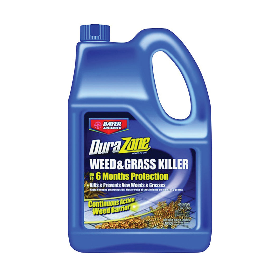 BioAdvanced DuraZone 704375A Weed and Grass Killer, Liquid, Light Beige/White, 1 gal Bottle