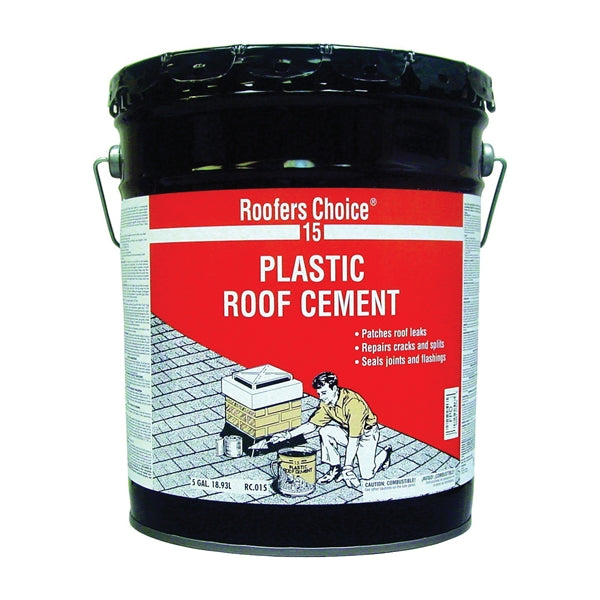 Henry 15 Series RC015070 Roof Cement, Black, Liquid, Paste, 5 gal Pail