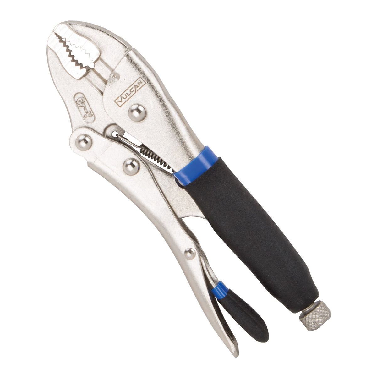 Vulcan JL-NP020 Locking Plier, 7 in OAL, Cushion-Grip Handle