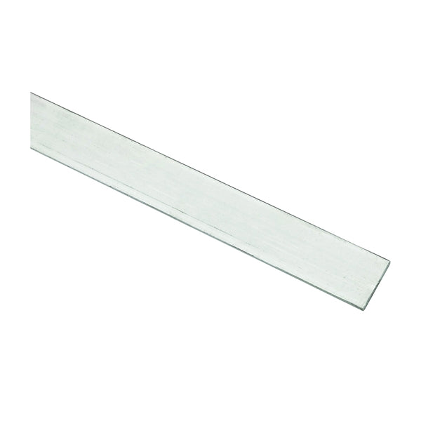 Stanley Hardware 4200BC Series N247-064 Flat Bar, 1 in W, 48 in L, 1/8 in Thick, Aluminum, Mill