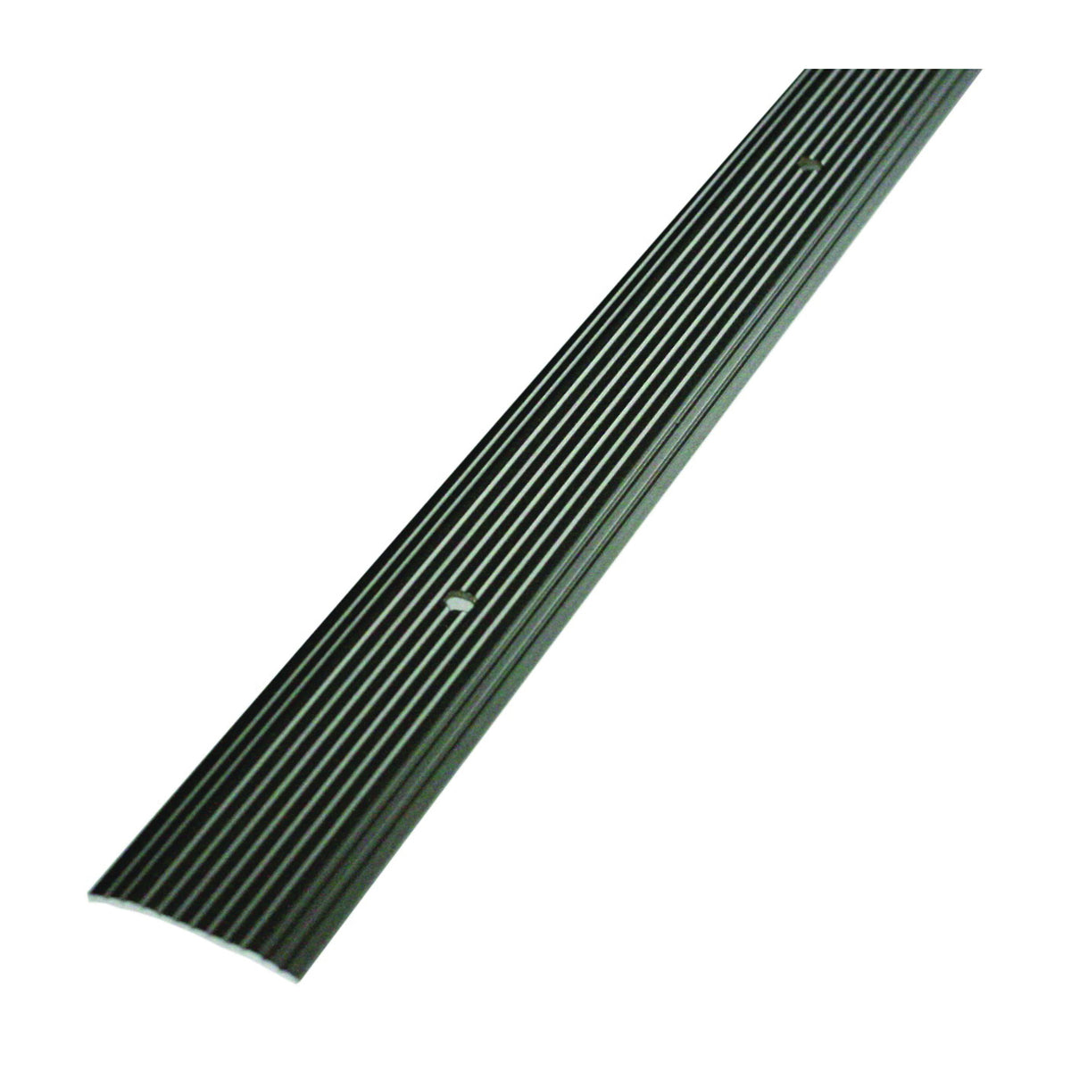 M-D 43874 Seam Binder, 72 in L, 1-9/32 in W, Fluted Surface, Aluminum, Pewter