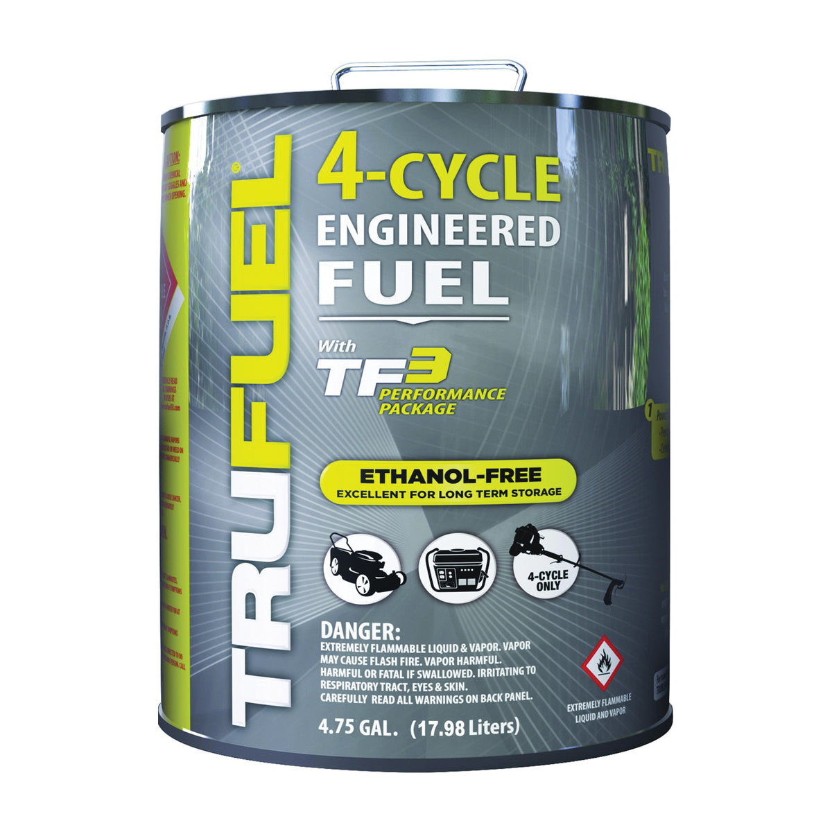 TRUFUEL 6527214 Fuel, Liquid, Hydrocarbon, Clear, 4.75 gal Can