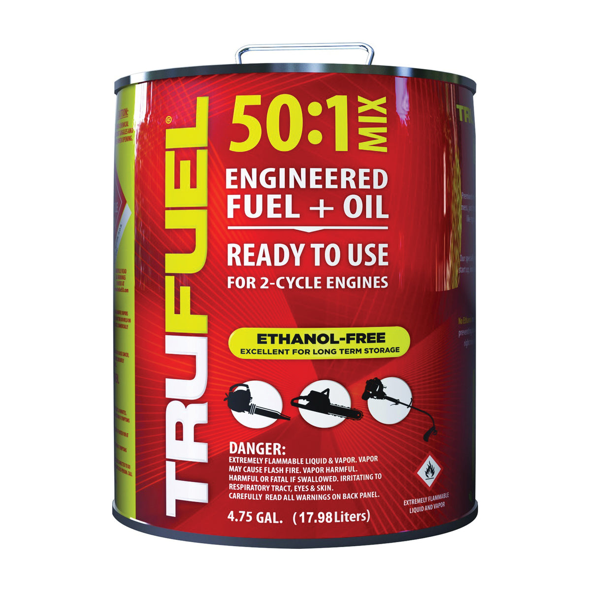 TRUFUEL 6525614 Fuel, Liquid, Hydrocarbon, Red, 4.75 gal Can