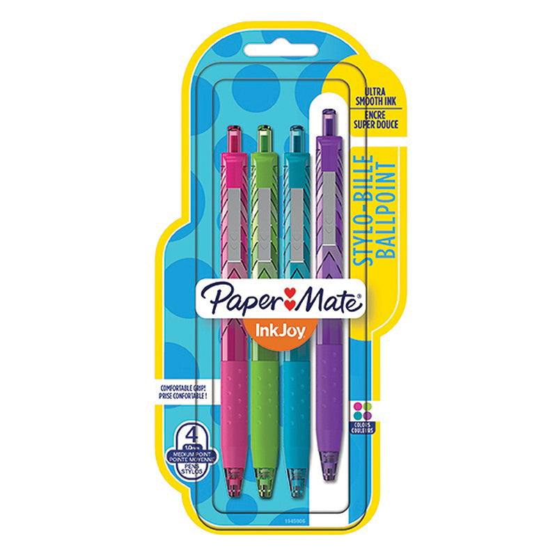 Paper Mate 1945906 Ballpoint Pen, Medium Point Tip, Assorted Ink