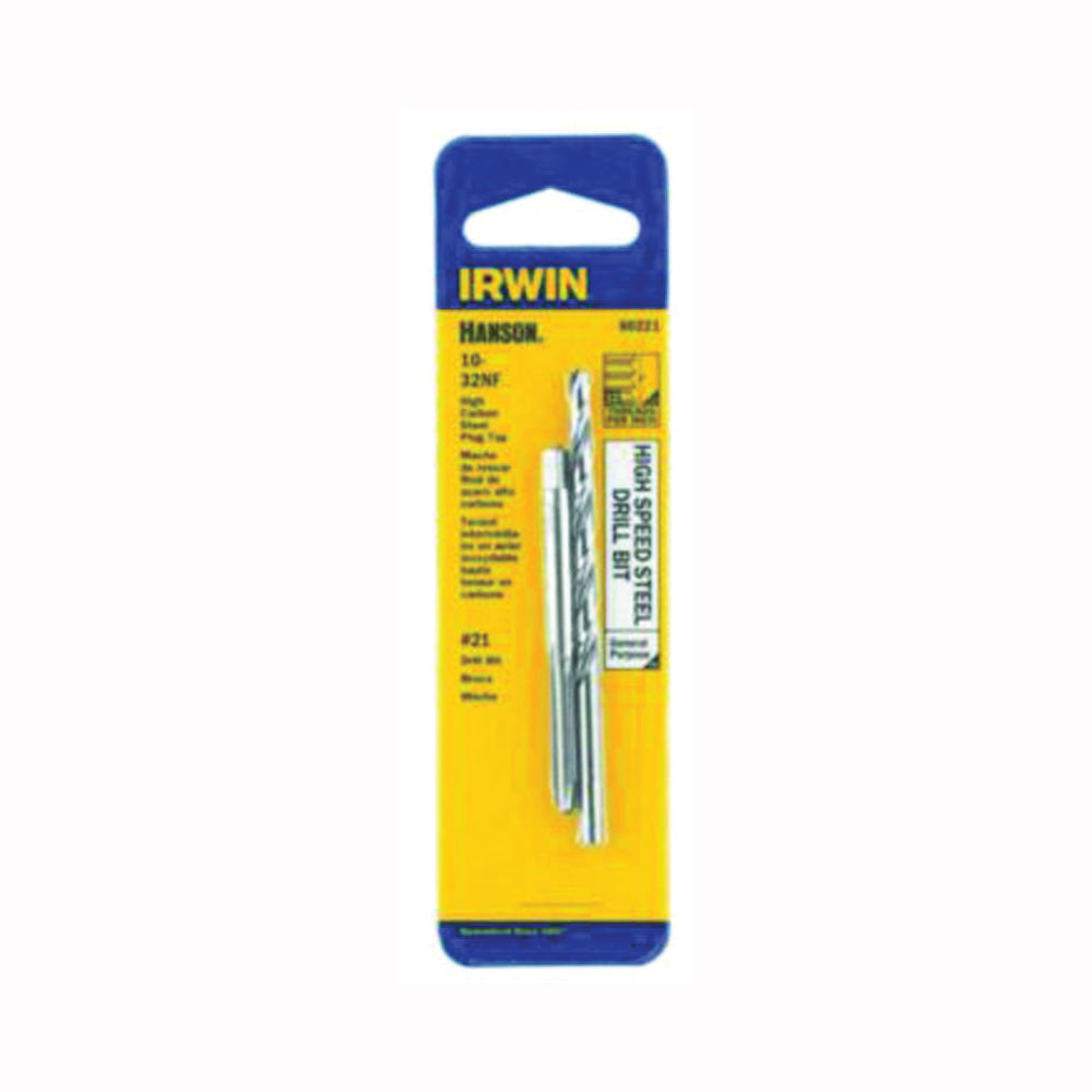 IRWIN 80221 Tap and Drill Bit Set, HCS/HSS