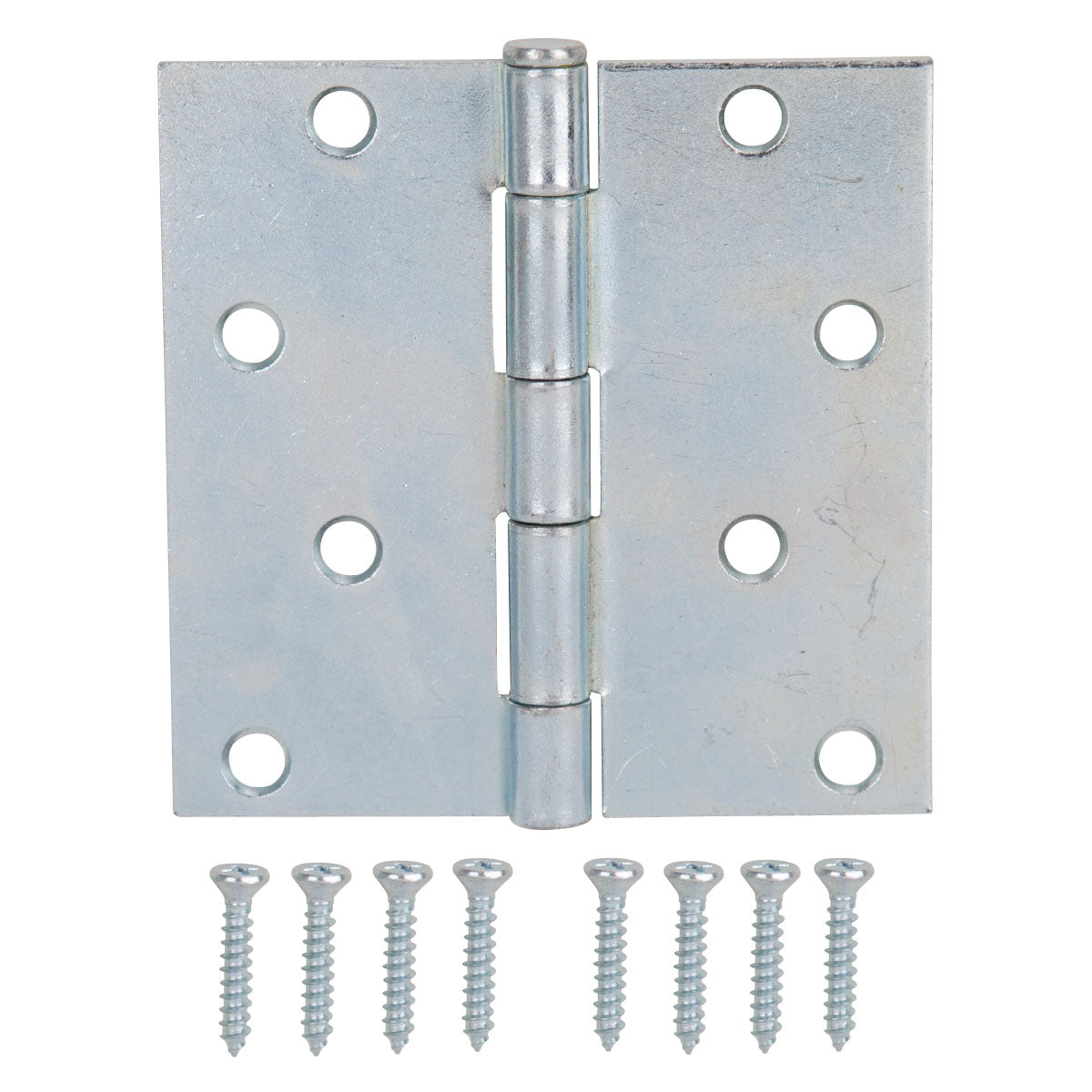 ProSource LR-042-PS Utility Hinge, Steel, Zinc, Removable Pin, 180 deg Range of Motion, Full Mortise Mounting