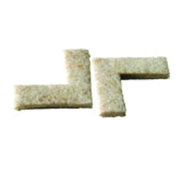 Shepherd Hardware Felt ClothGard Series 9816 Protective Pad, Felt Cloth, Beige, 1-1/2 in L, 4-5/8 in W, 5-1/2 in Thick