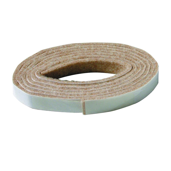 Shepherd Hardware Felt ClothGard Series 9818 Protective Pad Roll, Felt Cloth, Beige, 58 in L, 1/2 in W, Rectangular