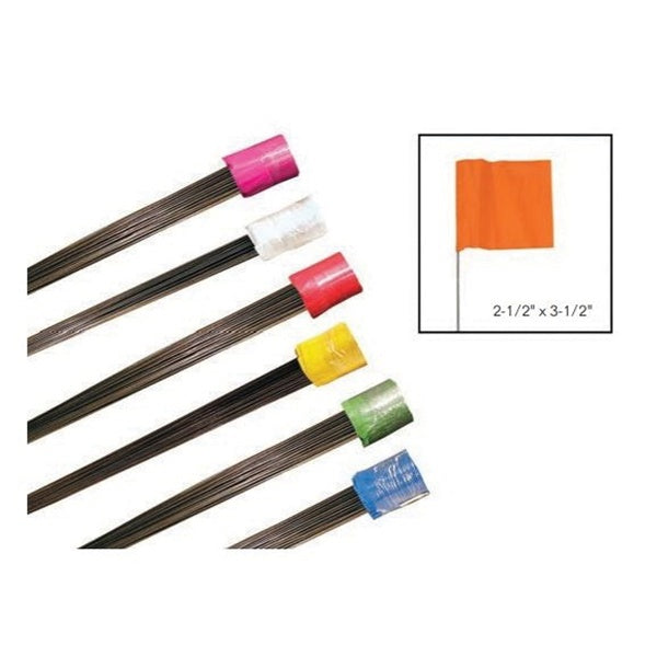 CH Hanson 15079 Stake Flag, 21 in L, Orange, PVC