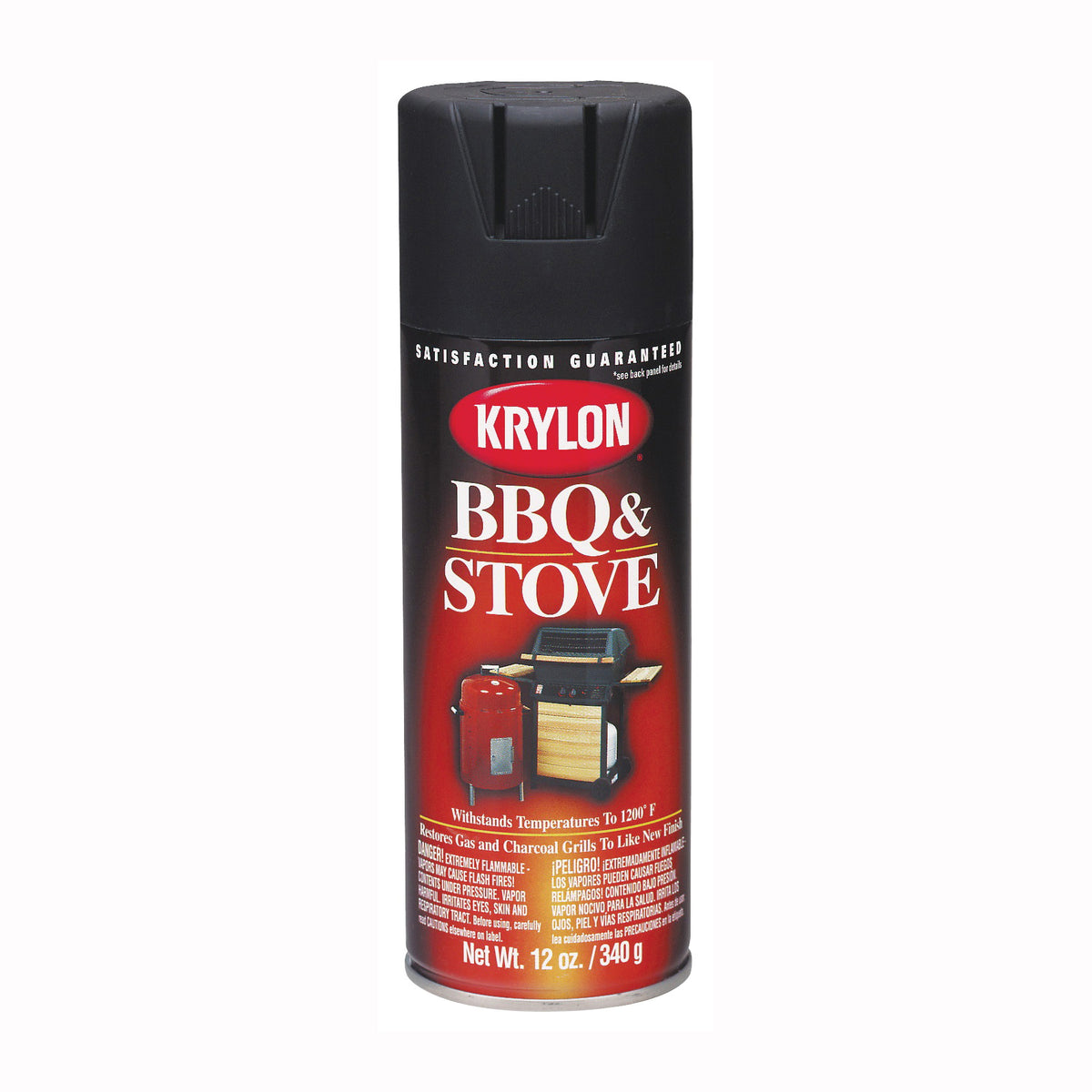 Krylon K01618000 Spray Paint, Flat, Black, Can
