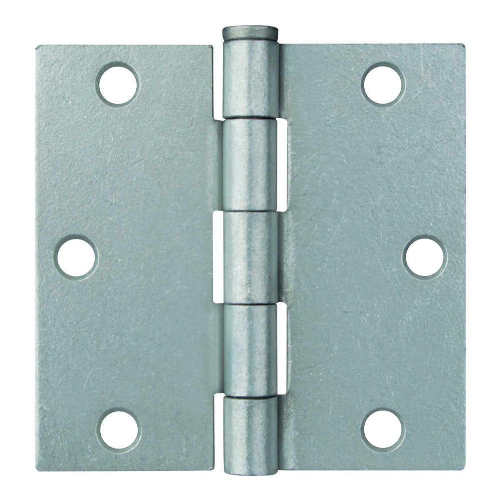 ProSource LR-045-PS Utility Hinge, Steel, Galvanized, Removable Pin, 180 deg Range of Motion, Full Mortise Mounting