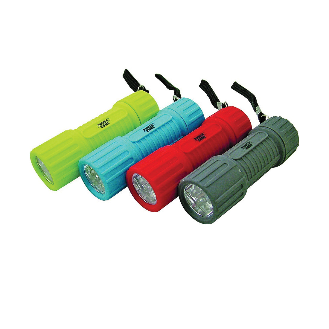 PowerZone FT-ORG18 Flashlight, AAA Battery, LED Lamp, 50 Lumens, 25 m Beam Distance, 12 hrs Run Time
