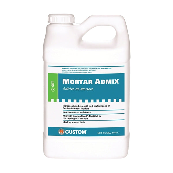 CUSTOM AMA2 Thin-Set and Mortar Admix, Liquid, 2.5 gal Bottle