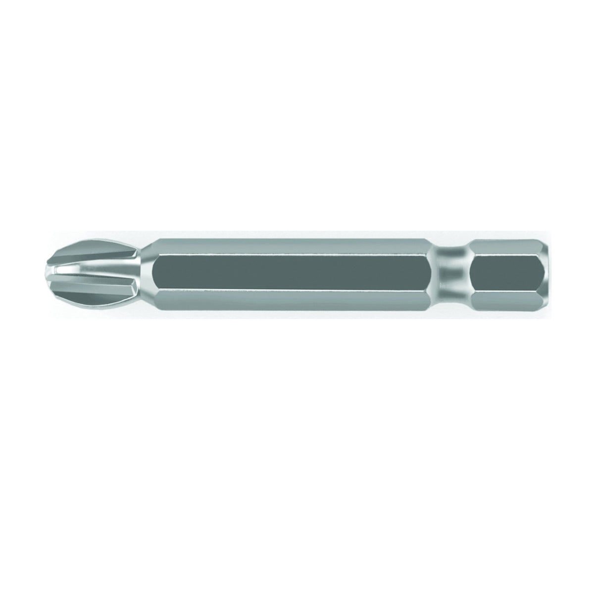 IRWIN 3520111C Power Bit, #3 Drive, Phillips Drive, 1/4 in Shank, Hex Shank, 1-15/16 in L