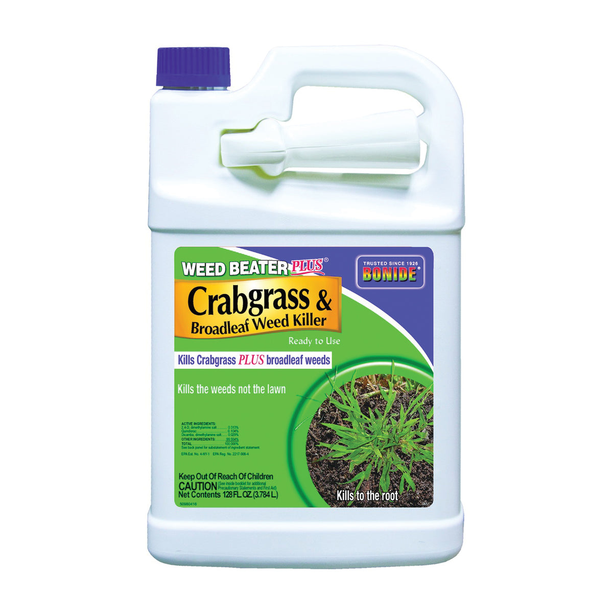 Bonide 0651 Crabgrass and Broadleaf Weed Killer, Liquid, 1 gal