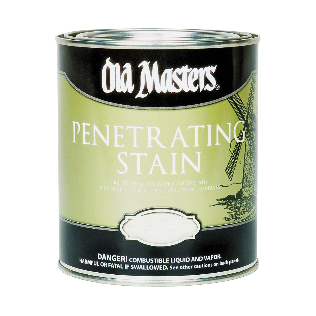 Old Masters 40604 Penetrating Stain, Clear, Maple, Liquid, 1 qt, Can