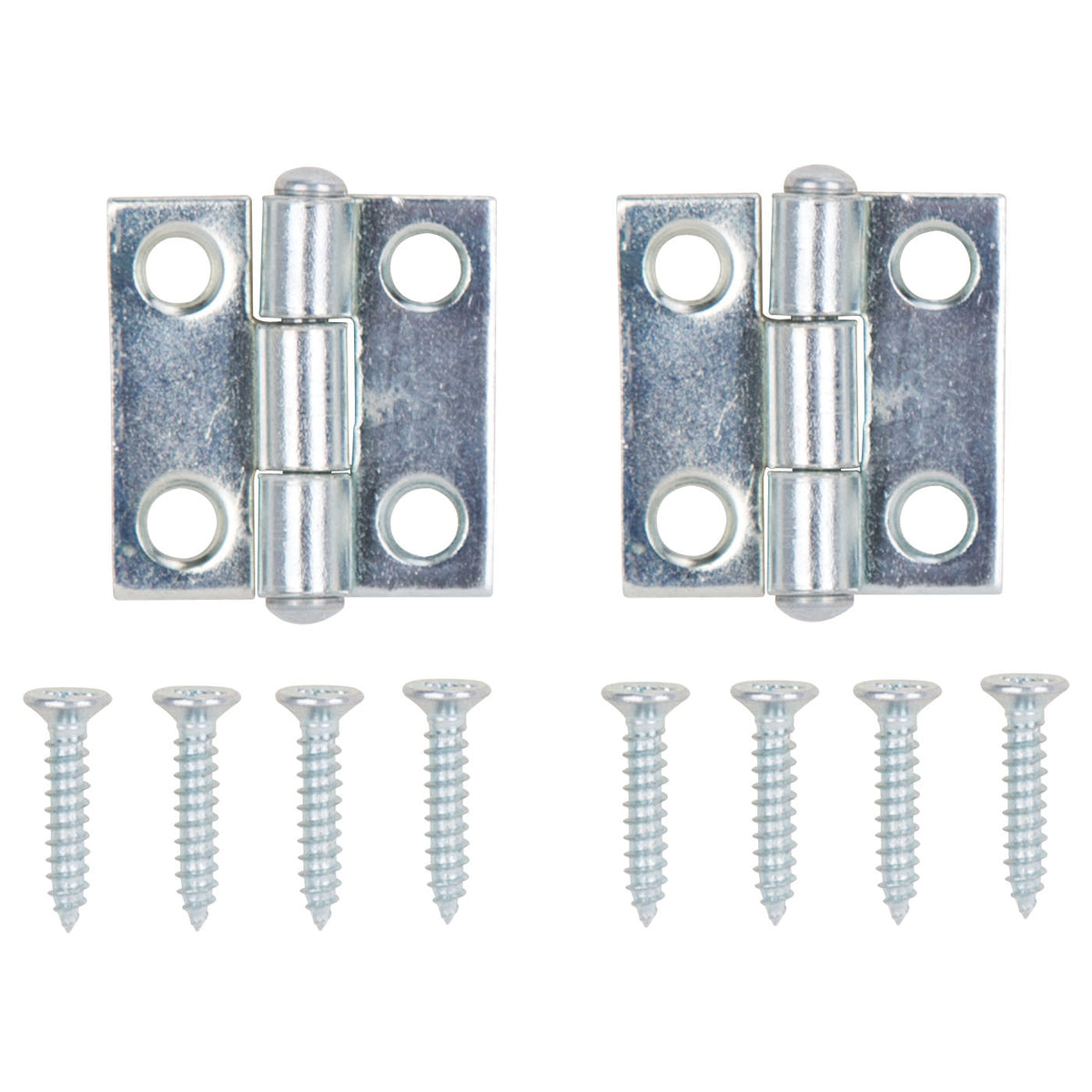 ProSource LR-047-PS Cabinet Hinge, Steel, Zinc, Fixed Pin, 180 deg Range of Motion, Full Mortise Mounting, 7 (Pair) lb