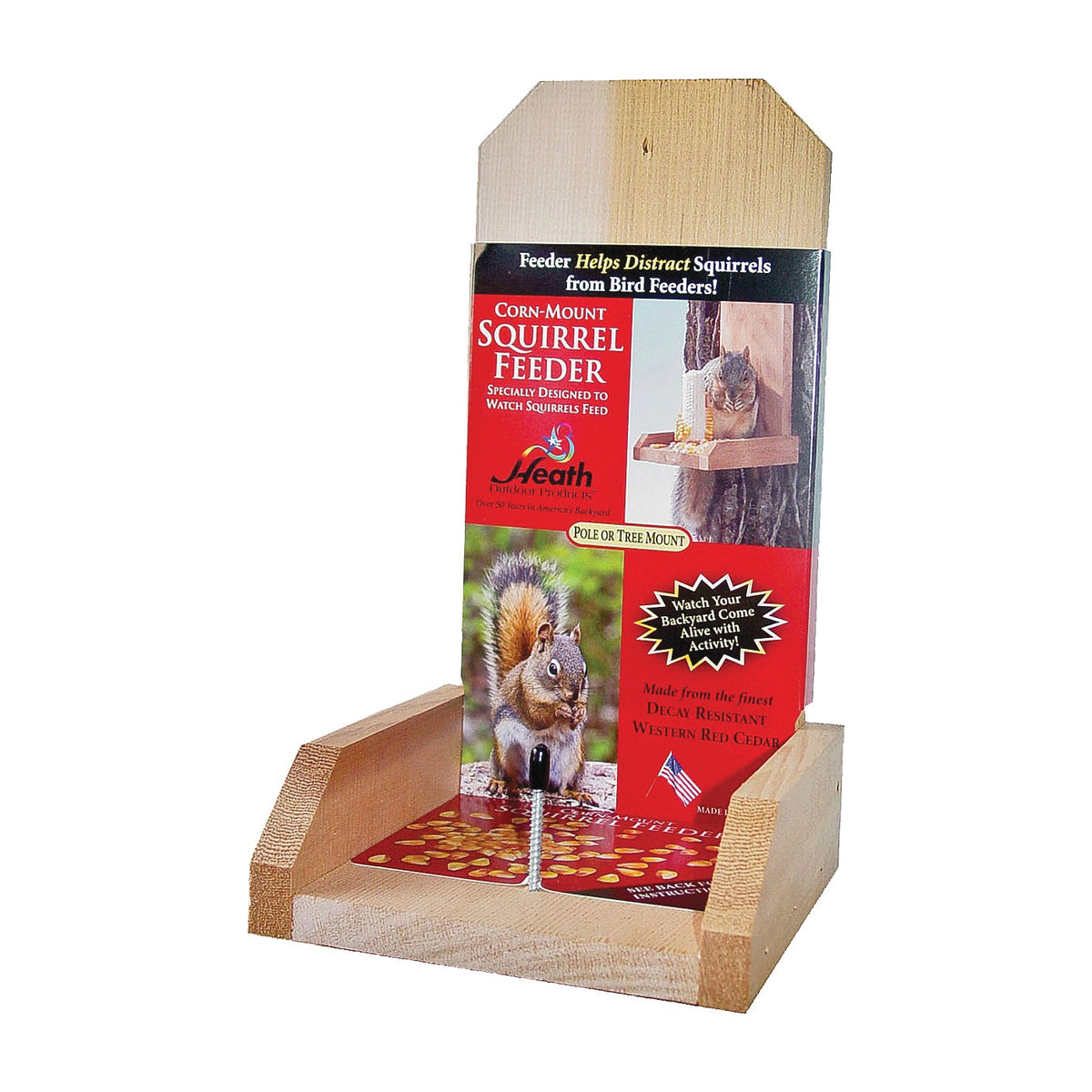 HEATH 903-2 Squirrel Feeder, Post Mounting