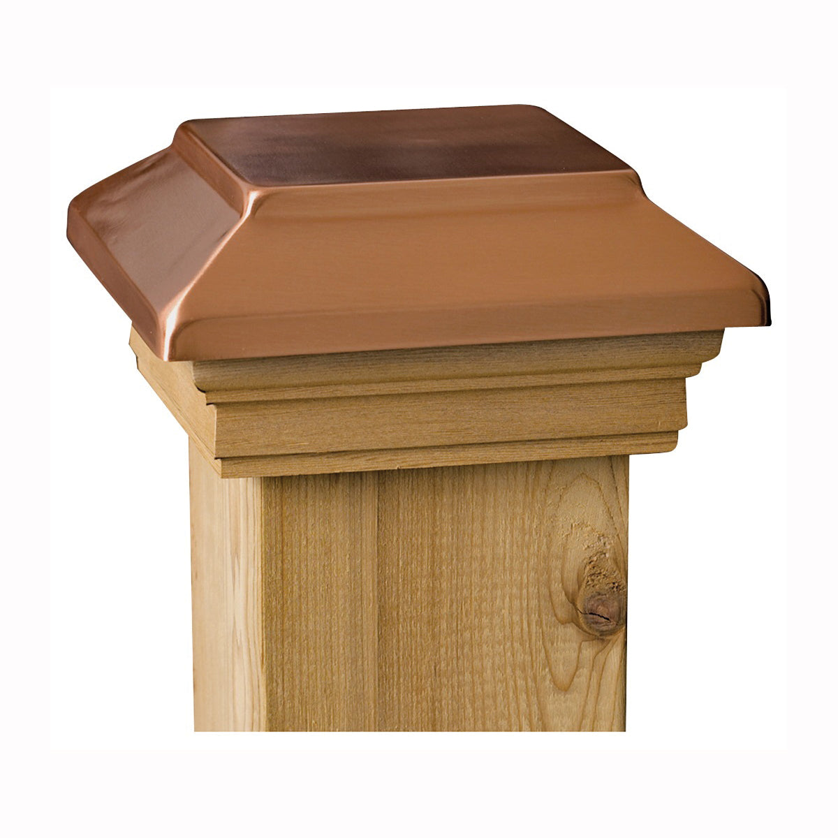 Maine Ornamental 72302 Post Cap, 4 in L, 4 in W, Wood