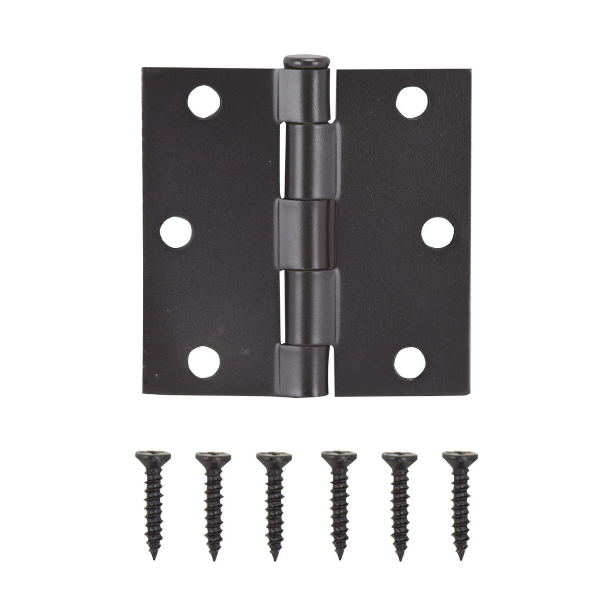 ProSource LR-706-PS Square Corner Door Hinge, Steel, Oil-Rubbed Bronze, Loose Pin, 180 deg Range of Motion