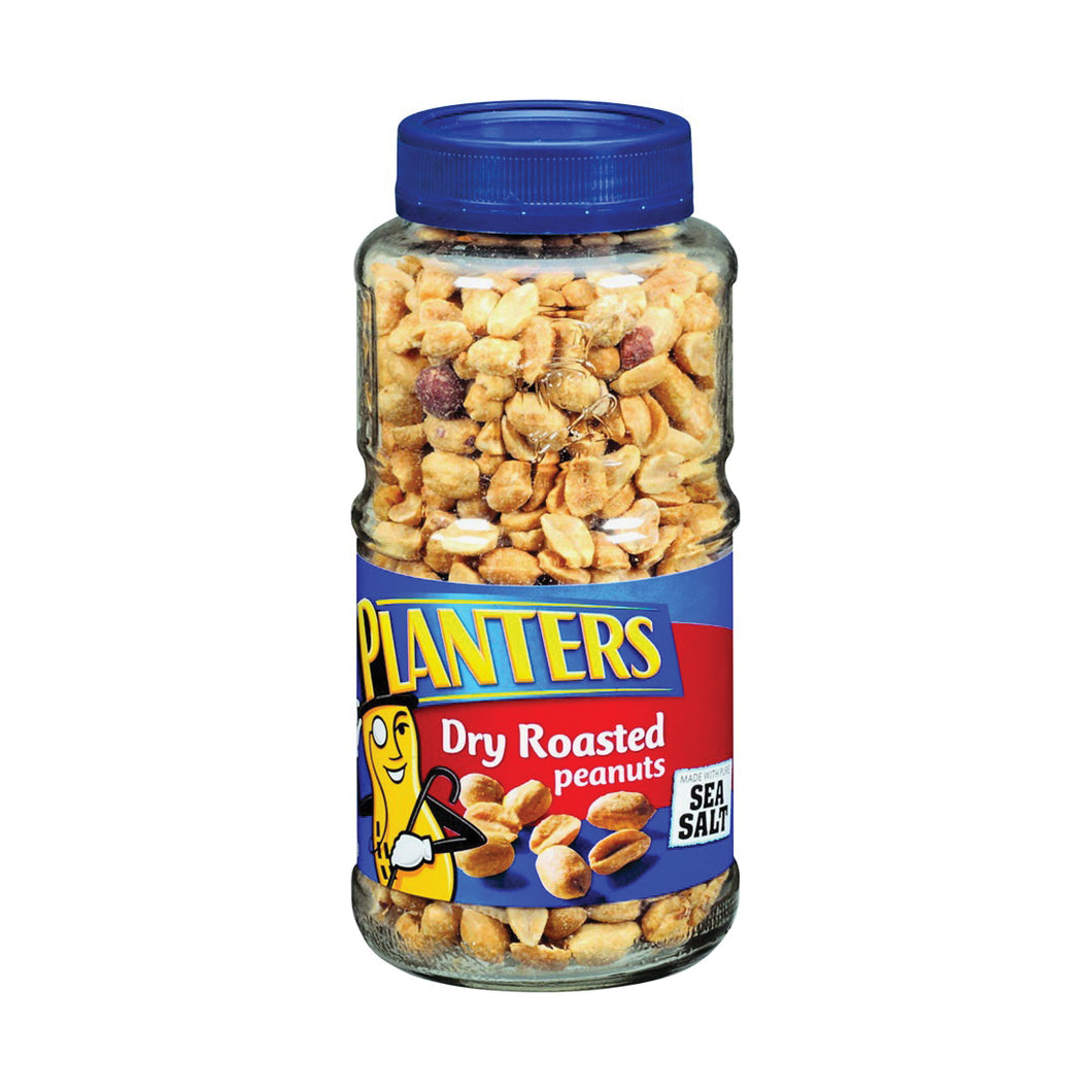 PLANTERS 422470 Peanut, Dry Roasted Flavor, 16 oz Jar