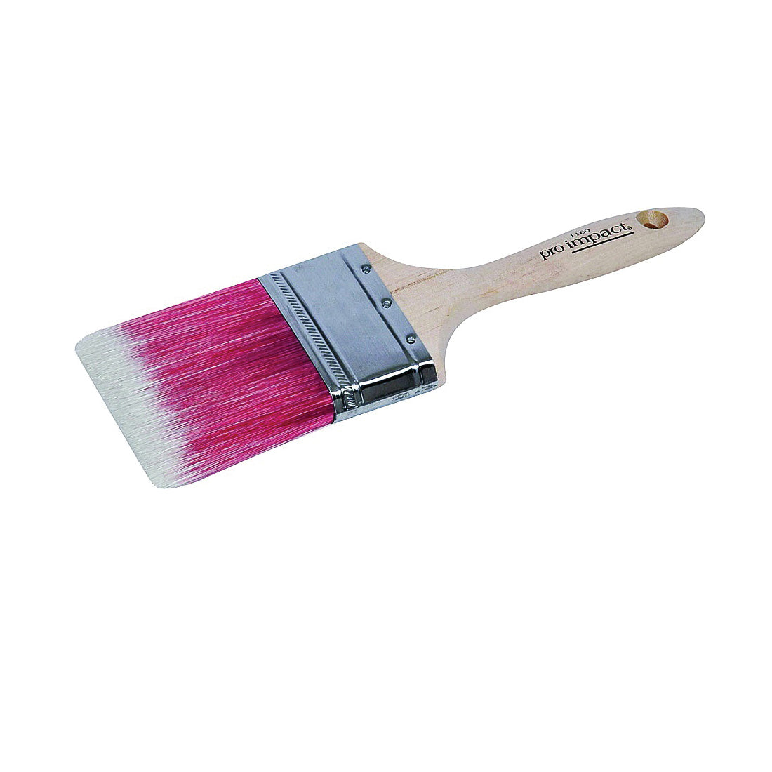Linzer WC 1160-1.5 Paint Brush, 1-1/2 in W, 2-1/4 in L Bristle, Polyester Bristle, Beaver Tail Handle
