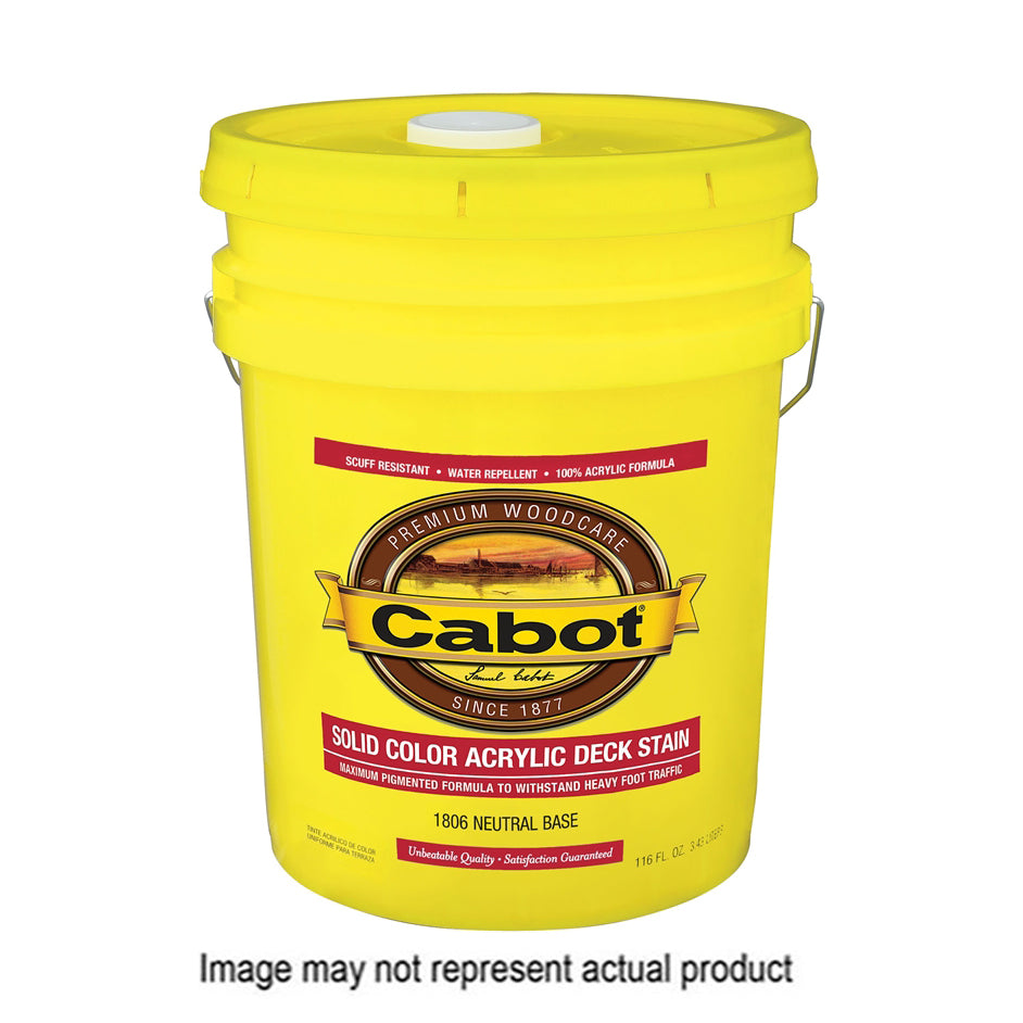 Cabot 1800 Series 140.0001806.008 Decking Stain 5 Gallon