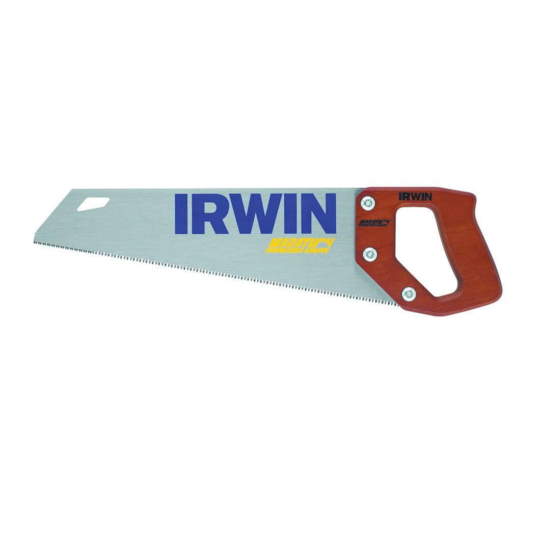 IRWIN 2011102 Coarse Cut Saw, 15 in L Blade, 9 TPI, Steel Blade, Hardwood Handle