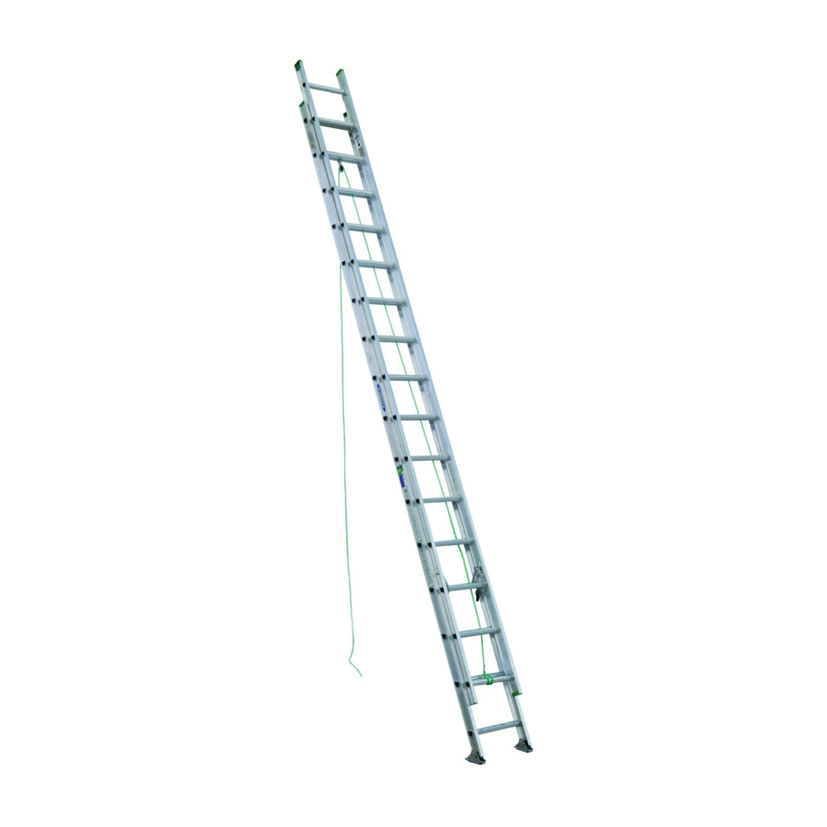 WERNER D1232-2CA Extension Ladder, 31 ft H Reach, 225 lb, Aluminum