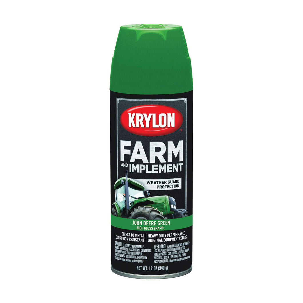 Krylon K01932000 Spray Paint, High-Gloss, Green, 12 oz, Can