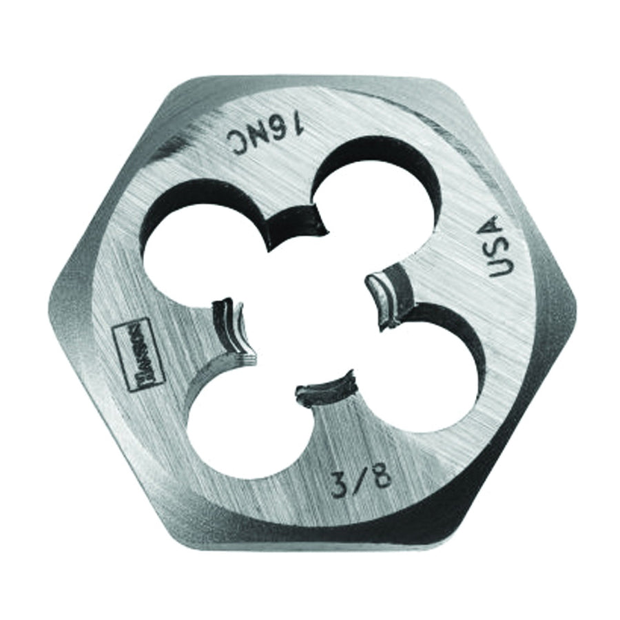 IRWIN 9436 Machine Screw Die, 3/8-24 Thread, NF Thread, Right Hand Thread, HCS